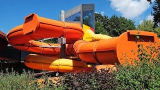 Magic Tube LED Water Slide at Water World Switzerland [upl. by Hartill]