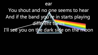 Pink Floyd Brain DamageEclipse lyrics [upl. by Tertia]