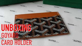 GOYARD SaintSulpice Card Wallet  UNBOXING [upl. by Tarra20]