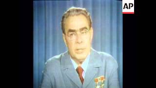 SYND 25 6 73 LEONID BREZHNEV DELIVERS STATEMENT ON US TELEVISION [upl. by Heger]