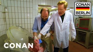 Conan Trains To Become A Sausage Master  CONAN on TBS [upl. by Sweatt110]