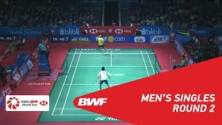 MS  Anthony Sinisuka GINTING INA vs Kento MOMOTA JPN  BWF 2018 [upl. by Mignon]