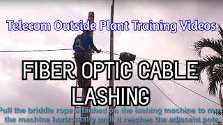 Fiber Optic Cable Lashing [upl. by Aryamo703]