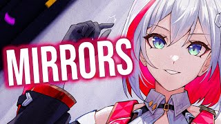 Nightcore  Mirrors Lyrics [upl. by Tobe561]