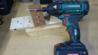 ParksideLidl 20v impact driver review  010 [upl. by Berri]