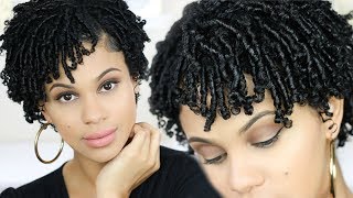 How To Finger Coils on Short Natural Hair [upl. by Ahsaeyt540]