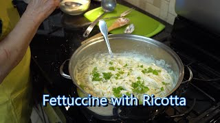 Italian Grandma Makes Fettuccine with Ricotta [upl. by Henryetta]