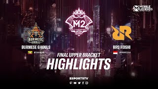 RRQ Hoshi vs Burmese Ghouls Highlights M2 World Championship 2020 Playoffs  Burmese Ghouls vs RRQ [upl. by Myrilla]