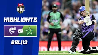 Hobart Hurricanes v Melbourne Stars  BBL13 [upl. by Einreb853]