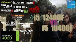 i5 12400F Vs i5 10400F Test in 14 Games [upl. by Cicenia290]