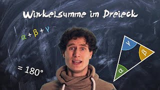 Winkelsumme im Dreieck  einfach erklärt [upl. by Archaimbaud27]