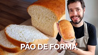 PÃO DE FORMA CASEIRO  Receita do Amo Pão Caseiro [upl. by Lorianna]