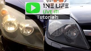 Vauxhall Astra  Foggy Cloudy Headlights Quick Fix [upl. by Pet]