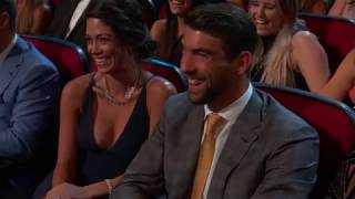 Peytons got jokes at the ESPYS [upl. by Ardnasirhc]