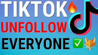 How To Unfollow People QUICKLY On TikTok Android [upl. by Imik]