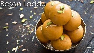 Besan Laddu Recipe  Besan Ke Laddoo  Homemade Besan Ladoo  The Terrace Kitchen [upl. by Ezalb381]