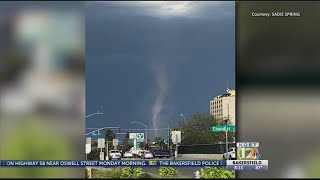 Tornado touches down in Bakersfield [upl. by Ynnaffit]