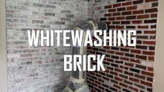 HOW TO WHITEWASH BRICK [upl. by Keemahs]