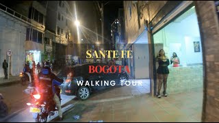 Bogota Colombia Redlight District Santa Fe Walking Tour 🇨🇴  4k [upl. by Barnett]