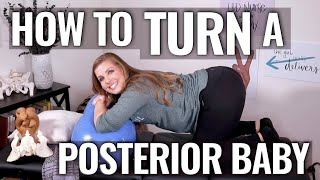 Positions to Turn a Posterior Baby  Part 2  Sarah Lavonne [upl. by Dazhehs960]