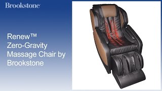 Renew™ ZeroGravity Massage Chair by Brookstone [upl. by Araas]