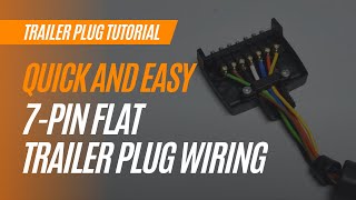 How To Wire A 7Pin Flat Trailer Plug Quickly And Easily [upl. by Theone]