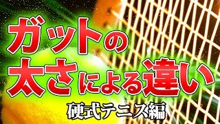 ゲージでここまで違う！ガットの太さによる効果を一挙紹介！【硬式テニス】 [upl. by Reppart]