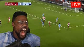 EXPRESSIONS LIVE REACTION TO ARSENAL VS TOTTEHAM [upl. by Wilden]