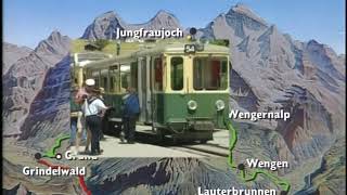 Swiss Railway Journeys  The Jungfrau Railways Part 2 WABJB [upl. by Kcerred258]