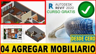 ✅410 CURSO COMPLETO de REVIT 2020 GRATIS  MOBILIARIO TUTORIAL para principiantes [upl. by Hepsiba]