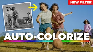 NEW FILTER To AutoColorize Black amp White Photos Photoshop 2021 [upl. by Deegan]