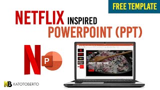 NETFLIX inspired PowerPoint Presentation PPT Tutorial  FREE Template [upl. by Heidi]