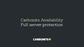 Carbonite Availability full server protection [upl. by D'Arcy452]