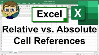 Excel Relative vs Absolute Cell References [upl. by Airual114]