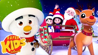 Jingle Bells  Christmas Songs  Christmas Carols  Rhymes amp Xmas Music  Super Kids Network [upl. by Aynosal]