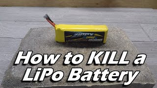 How To Fully Discharge and Kill a LiPo Battery [upl. by Lleruj]