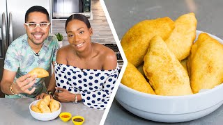 How To Make Trini Aloo Potato Pies  Foodie Nation [upl. by Ynattir]