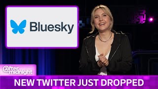 Taylor Tomlinson Checks Out Bluesky Alternative to Elon Musk’s X [upl. by Aynat133]