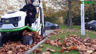 Etesia Buffalo 124 Professional Ride on Mower with Leaf Collection [upl. by Daeriam]