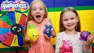 Mystery Wheel Challenge Opening Bubbleezz Squishy Toys [upl. by Julia]