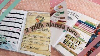 2 Yıllık Ajanda Turu  Bullet Journal [upl. by Wilkey]