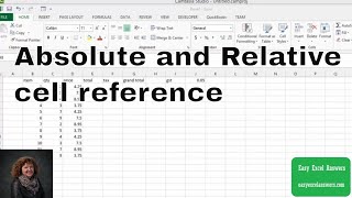 How to use Absolute and Relative cell reference in Excel explained in 3 minutes [upl. by Chuu]