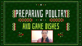 PREPARING POULTRY AND GAME DISHES  COOKERY 10 [upl. by Aneehs]