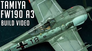 Tamiya 148 Focke Wulf FW190 A3  Build Video [upl. by Kaitlyn]