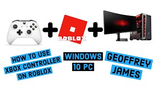 Roblox Xbox One Controller For Windows 10 PC  How to connect Bluetooth or Wired [upl. by Laktasic]