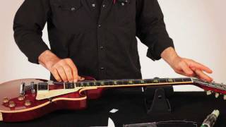 RESTRING WITH GARY BRAWER  LES PAUL STYLE GUITAR [upl. by Ddat]