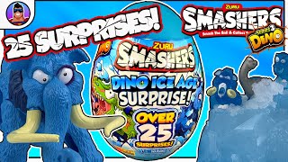 SMASHERS Series 4 DINO ICE AGE SURPRISE  25 Surprises Inside [upl. by Shing]