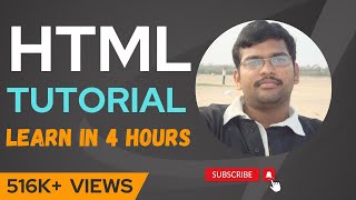 HTML TUTORIALS WITH IMPLEMENTATION  LEARN HTML IN 4 HOURS [upl. by Sophy]