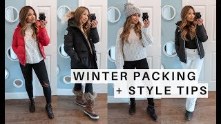 WINTER PACKING TIPS  What To Wear In Extreme Cold  Outfit Ideas [upl. by Schaab]