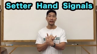 Front Row Setter Hand Signals PART 12  Volleyball Tutorial [upl. by Neersan]